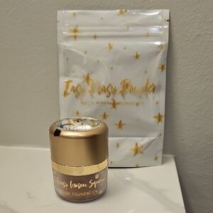 Belle Beauty Easy Peasy Powder Matte Mineral Foundation In 'Deep'. New & Sealed.